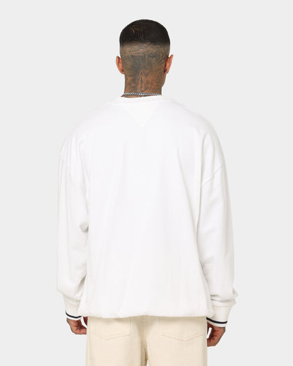 Tommy Jeans TJM Skater Prep Logo Crewneck White