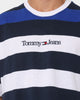 Tommy Jeans TJM Skater Serif Stripe T-Shirt Twilight Navy