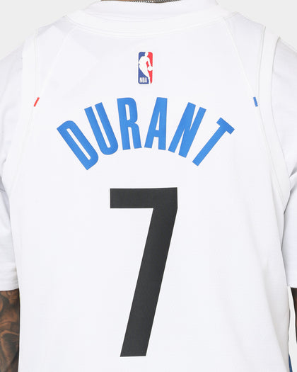 Nike Kevin Durant Brooklyn Nets #7 City Edition Nike Dri-FIT NBA Swingman Jersey White