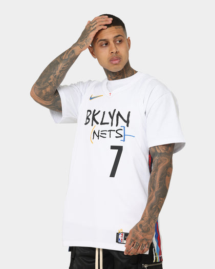 Nike Kevin Durant Brooklyn Nets #7 City Edition Nike Dri-FIT NBA Swingman Jersey White