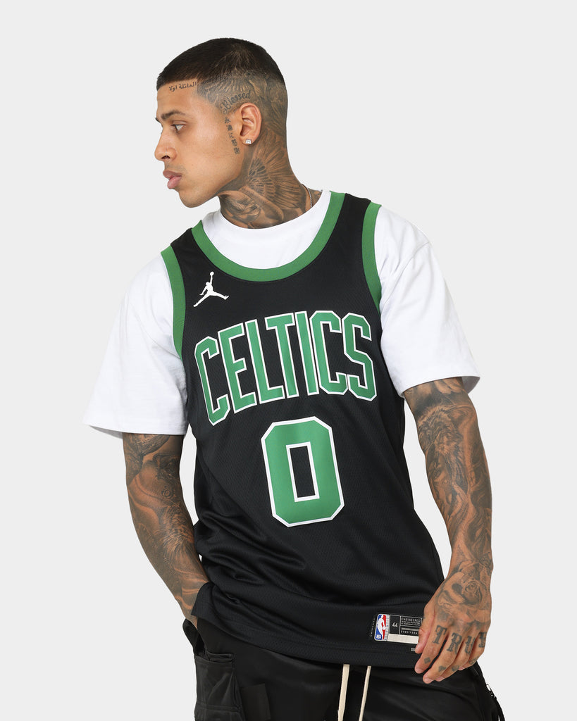 Black Jordan NBA Boston Celtics Tatum #0 Swingman Jersey