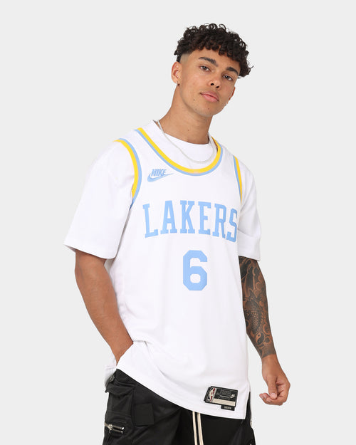 Nike LeBron James Los Angeles Lakers #6 Dri-FIT NBA Swingman Jersey White