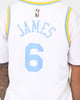 Nike LeBron James Los Angeles Lakers #6 Dri-FIT NBA Swingman Jersey White