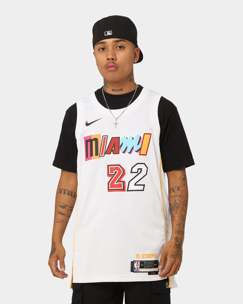 Miami Heat Nike City Edition Short Sleeve Warm Up Jacket - Youth