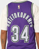 Nike Giannis Antetokounmpo Milwaukee Bucks Nike Dri-FIT NBA Swingman Jersey Field Purple