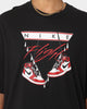 Jordan Women's Jordan Flight Shoe Graphic T-Shirt Black/Varsity Red