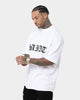 Saint Morta Gothic Rhinestone Boxy T-Shirt White