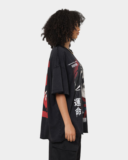 DXXMLIFE X Attack On Titan Eren DXXM Vintage T-Shirt Aged Black