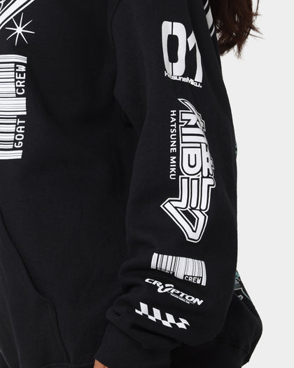 Goat Crew X Hatsune Miku Future Sound Hoodie Black