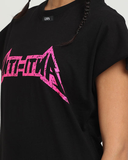 The Anti Order Heavy Metal Bat T-Shirt Black/Pink