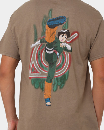Goat Crew X Naruto Rock Lee CLR T-Shirt Brown