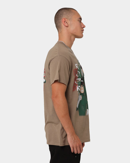 Goat Crew X Naruto Rock Lee CLR T-Shirt Brown