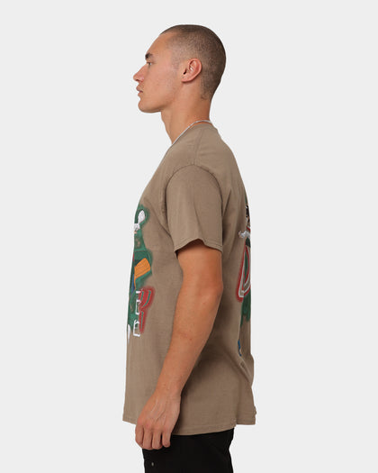 Goat Crew X Naruto Rock Lee CLR T-Shirt Brown