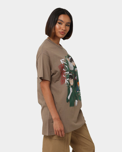Goat Crew X Naruto Rock Lee CLR T-Shirt Brown