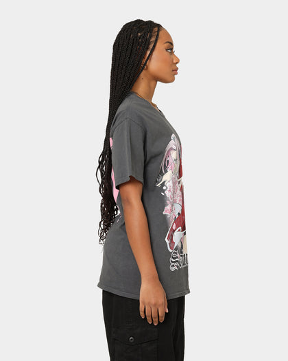 Goat Crew X Naruto Sakura CLR T-Shirt Charcoal