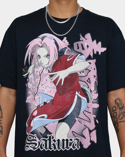 Goat Crew X Naruto Sakura CLR T-Shirt Navy