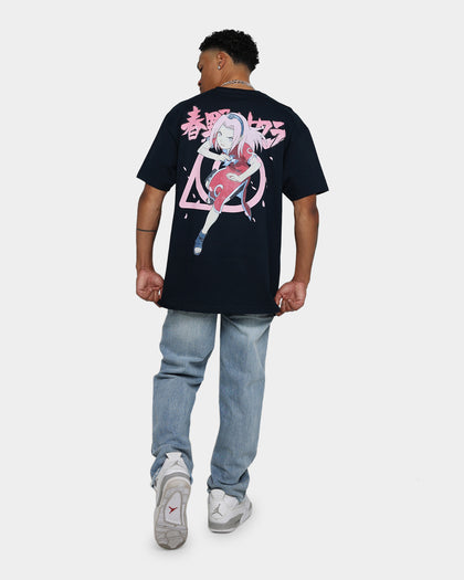 Goat Crew X Naruto Sakura CLR T-Shirt Navy