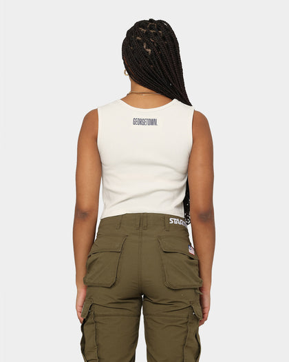 National Collegiate Athletic Association Women's Georgetown Hoyas Classic Rib Tank White Sand