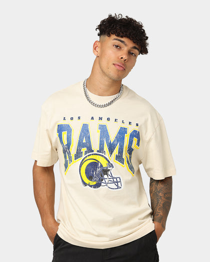 Majestic Athletic Los Angeles Rams Helmet Arch T-Shirt Sand