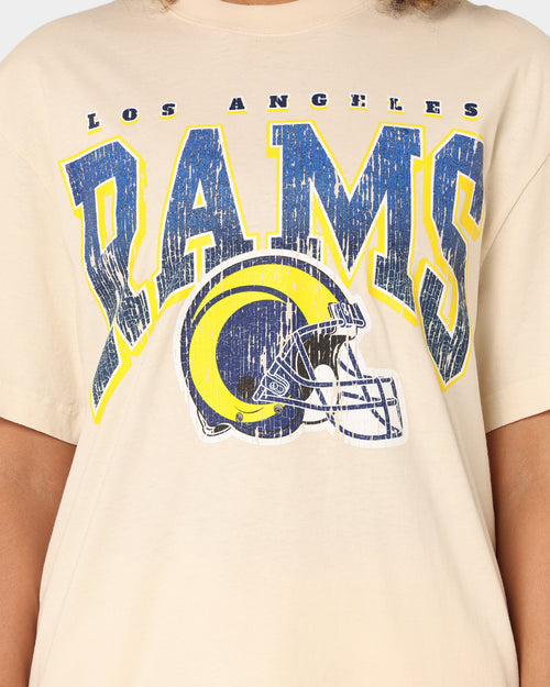 Majestic Athletic Los Angeles Rams Helmet Arch T-Shirt Sand