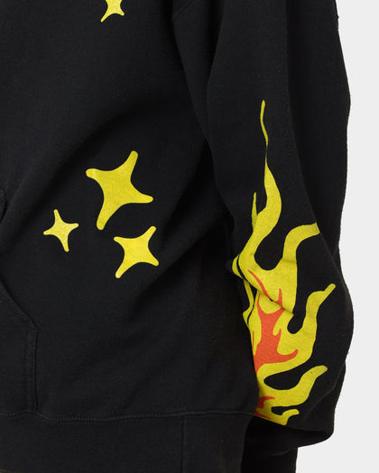 Goat Crew All Over No Cap Vintage Hoodie Black Wash