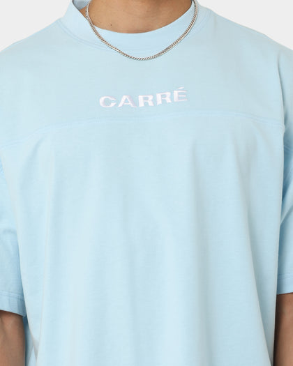 Carré Grid Iron Oversized T-Shirt Light Blue