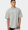 Carré Grid Iron Oversized T-Shirt Grey Marle