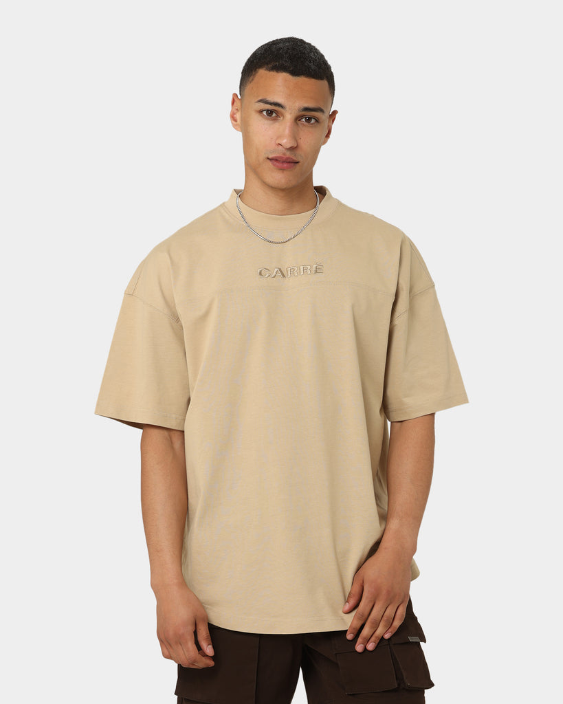 Carré Grid Iron Oversized T-Shirt Stone | Culture Kings