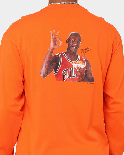 Jordan Flight MVP Statement 85 Crewneck Rush Orange/White