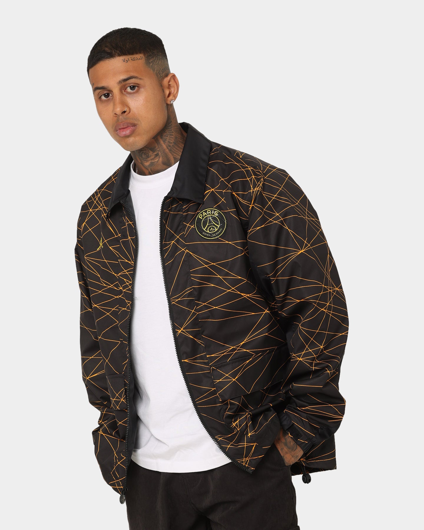 Jordan X Paris Saint-Germain Anthem Jacket Black/Tour Yellow
