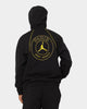 Jordan X Paris Saint-Germain Fleece Pullover Hoodie Black/Tour Yellow