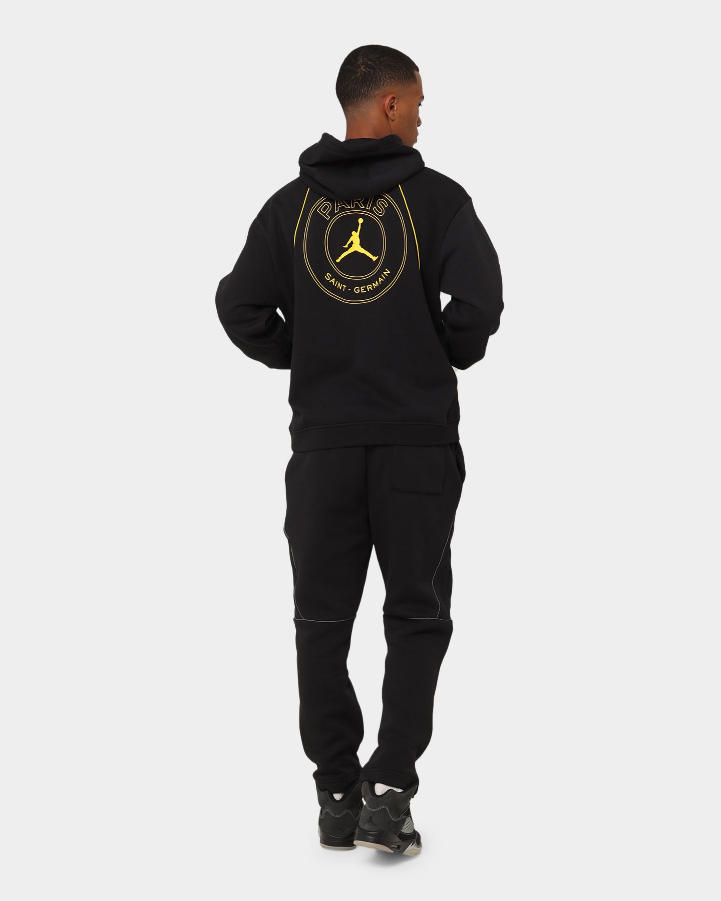 psg x jordan hoodie black