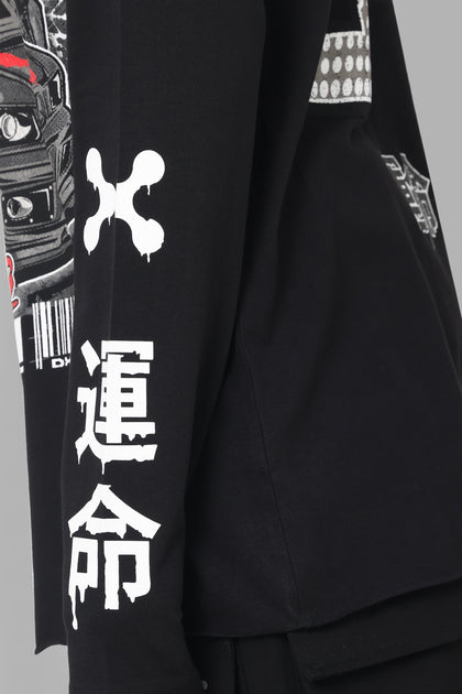 DXXMLife L-5 B Motor Sport Long Sleeve T-Shirt Black