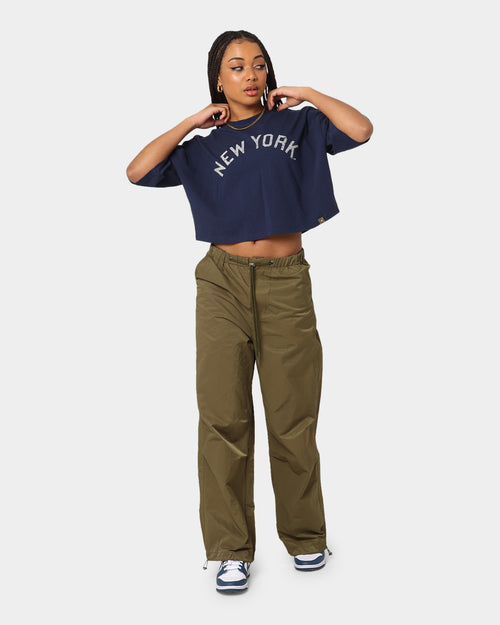 Majestic Athletic Women's Cooperstown Crop T-Shirt True Navy