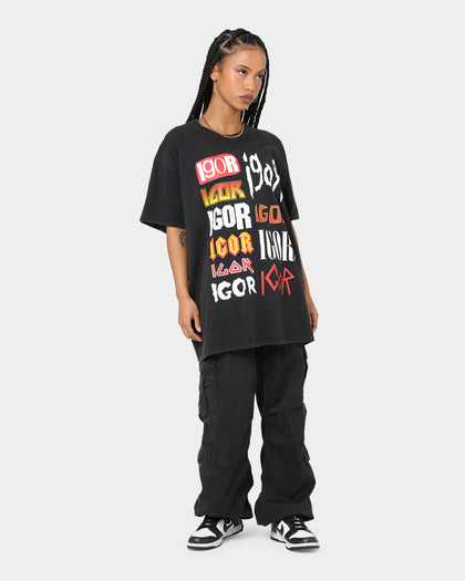 Goat Crew Igor Metal Logo T-Shirt Black Wash