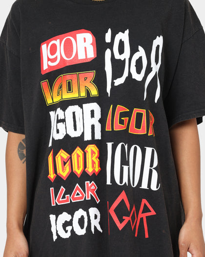 Goat Crew Igor Metal Logo T-Shirt Black Wash