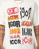 Goat Crew Igor Metal Logo T-Shirt Off White