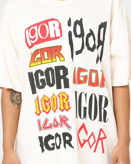 Goat Crew Igor Metal Logo T-Shirt Off White