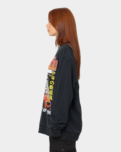 Goat Crew Team Felicia Vintage Crewneck Black Wash