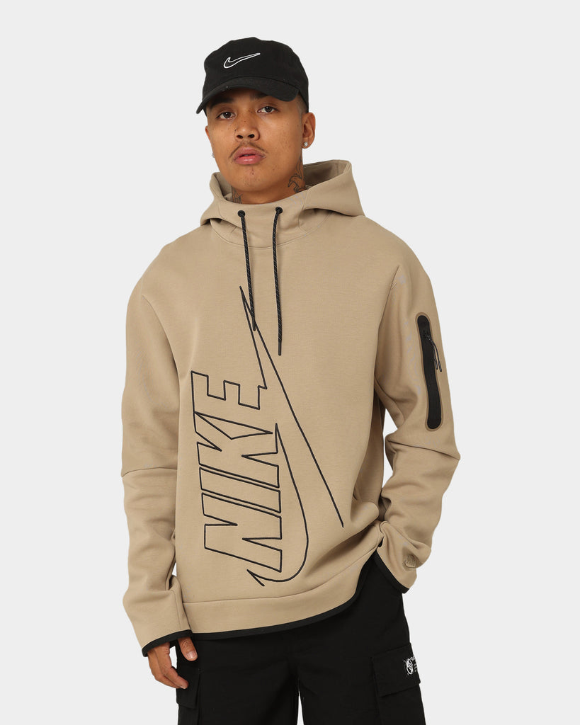 Nike Tech Fleece Graphic Pullover Hoodie Khaki/Khaki Culture Kings