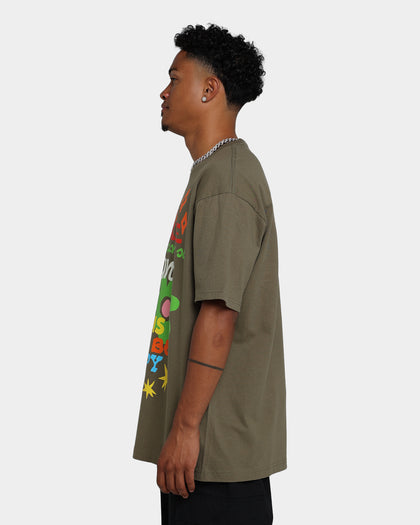 Goat Crew Reasons To Be Happy T-Shirt Military