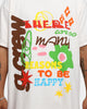 Goat Crew Reasons To Be Happy T-Shirt Off White