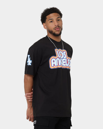 New Era Los Angeles Dodgers Retro Outline Logo T-Shirt Black
