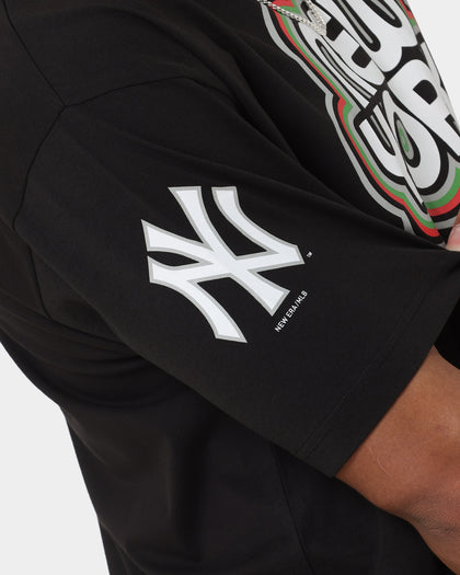 New Era New York Yankees Retro Outline Logo T-Shirt Black