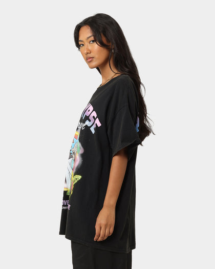 Goat Crew X Rick And Morty Apocalypse Vintage T-Shirt Black Wash