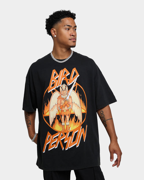 Goat Crew X Rick And Morty Bird Person Vintage T-Shirt Black Wash
