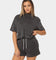 Nike Women's Nike Sportswear Terry Mock-Neck Terry T-Shirt Anthracite/Black