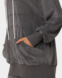 Nike Women's Nike Sportswear French Terry Oversized Pullover Hoodie Anthracite/Black