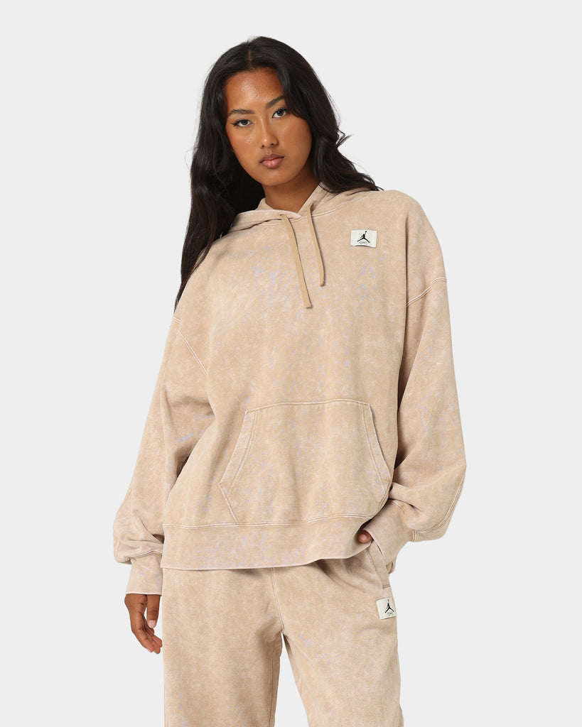 Jordan Women's Flight Fleece Washed Hoodie Desert | Culture Kings