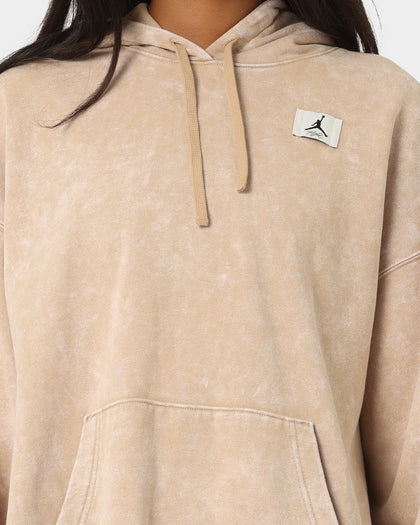 Jordan Women's Flight Fleece Washed Hoodie Desert